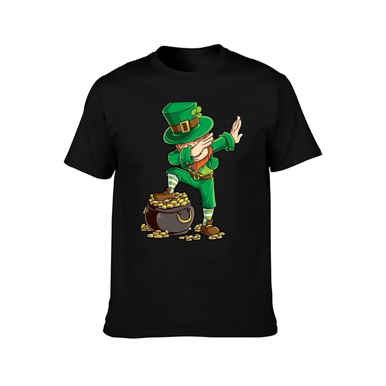 Dabbing Leprechaun T-Shirt Halloween Casual T-Shirt