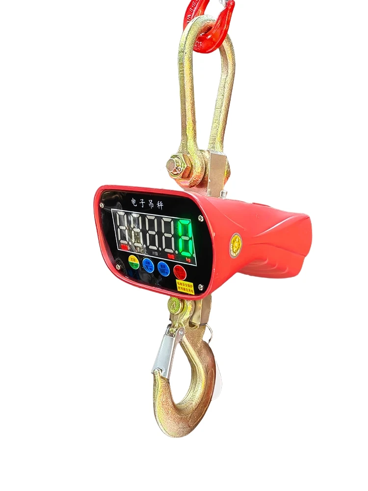 OCS Aluminum Shell Electronic Digital Crane Hook Scale 1ton 2 3 5 10 Ton Heavy Hanging Weighing Scale