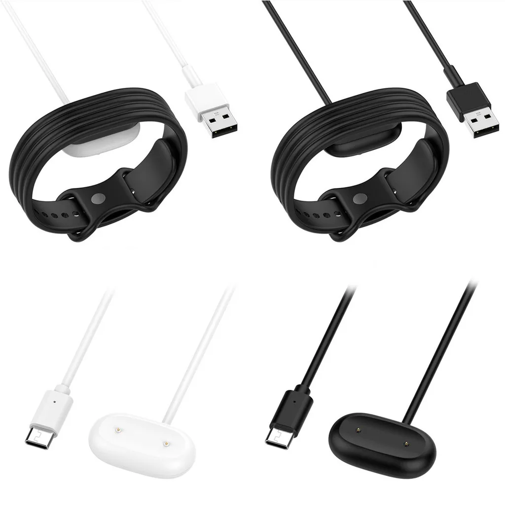 Carregador magnético usb/tipo-c para google fitbit air, cabo de carregamento, adaptador de fio para google fitbit air, acessórios para relógio inteligente
