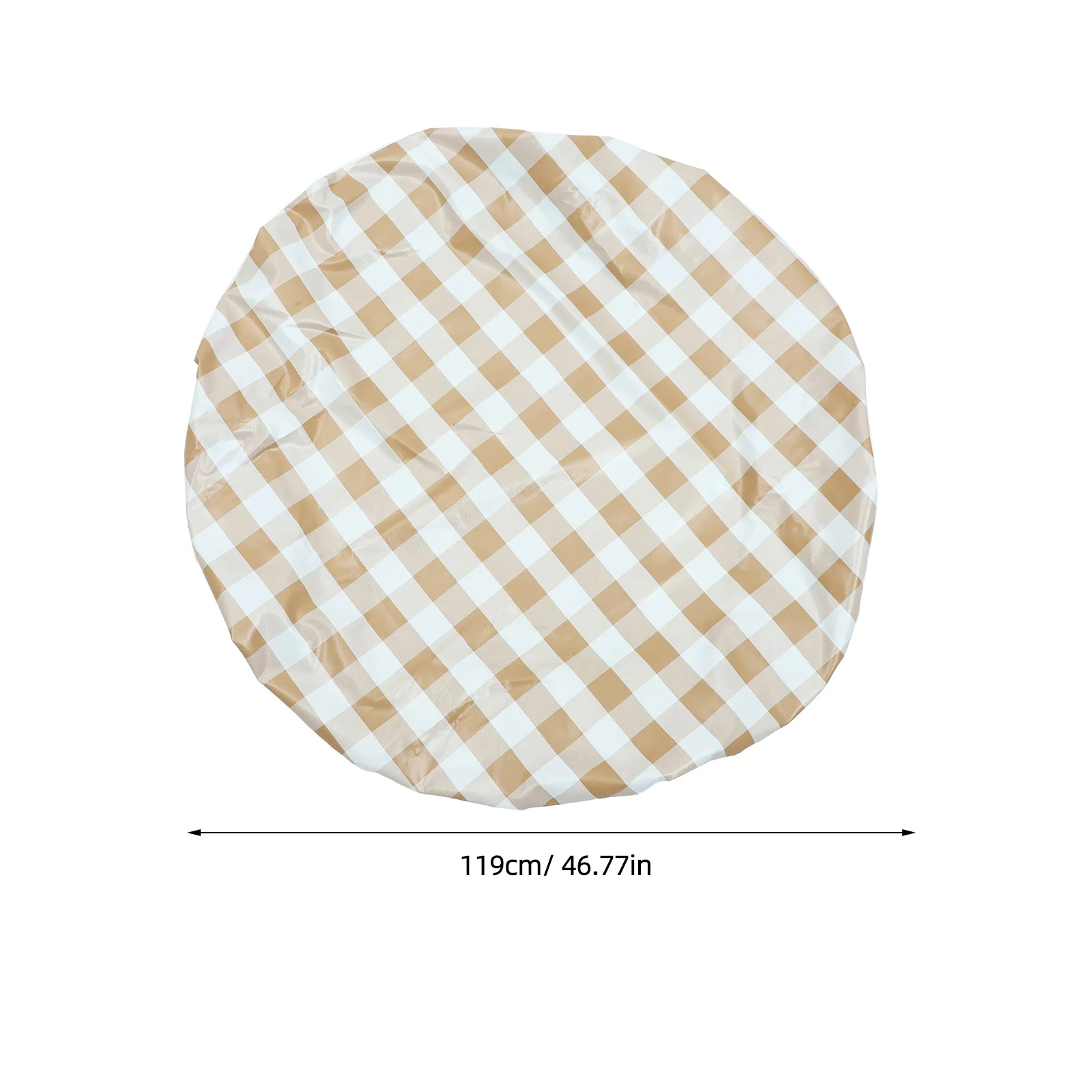 

Waterproof Tablecloth 90cm Plaid Desk Cover Deep Coffee Dirtproof Oil Resistant Camping Accessories Polyester Travel Cloth