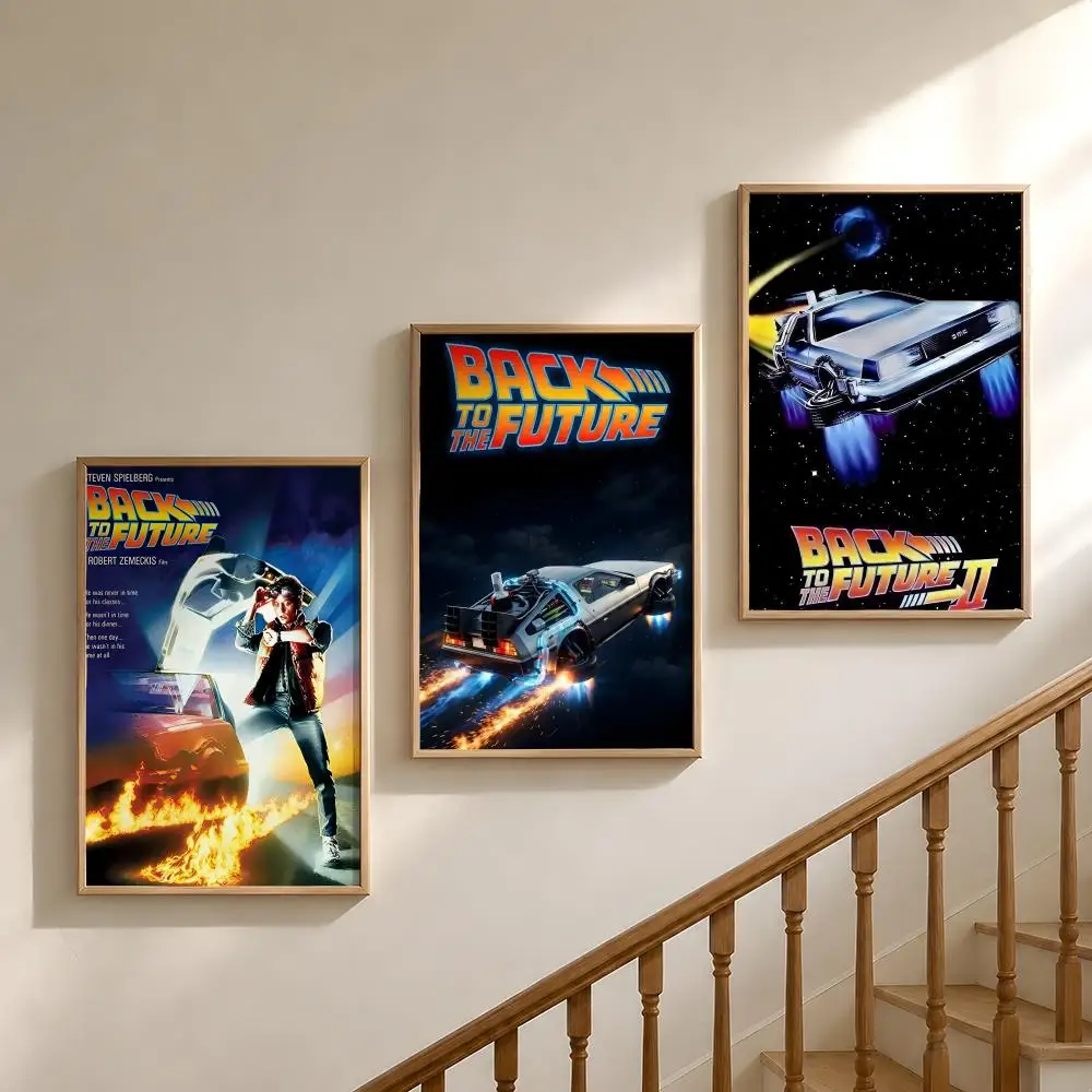 Film B-Back to the F-Future Marty Doc Poster Waterproof HD Modern Peel And Stick Wall Decor Bedroom Living Room Dorm Office