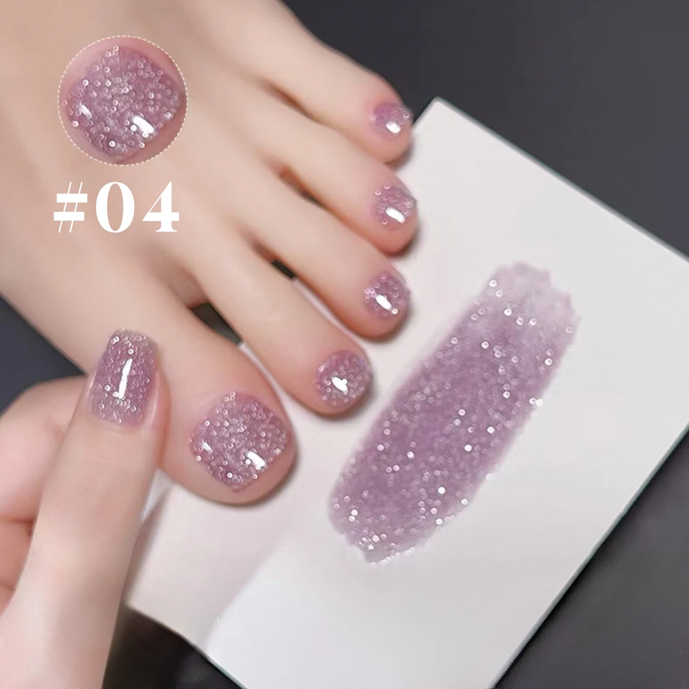 1-8pcs Popular Versatile Whitening Pink Green Blue Bling Gel Super Glitter Water Light Broken Diamond Gel Nail Polish image 5