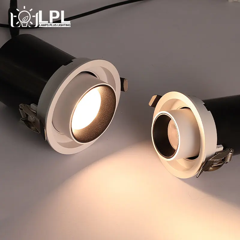 joyinled-埋め込み式ストレッチスポットライト-7w-10w-ラウンド-cob-隠蔽式格納式天井照明モール衣料品店-led-スポットライト