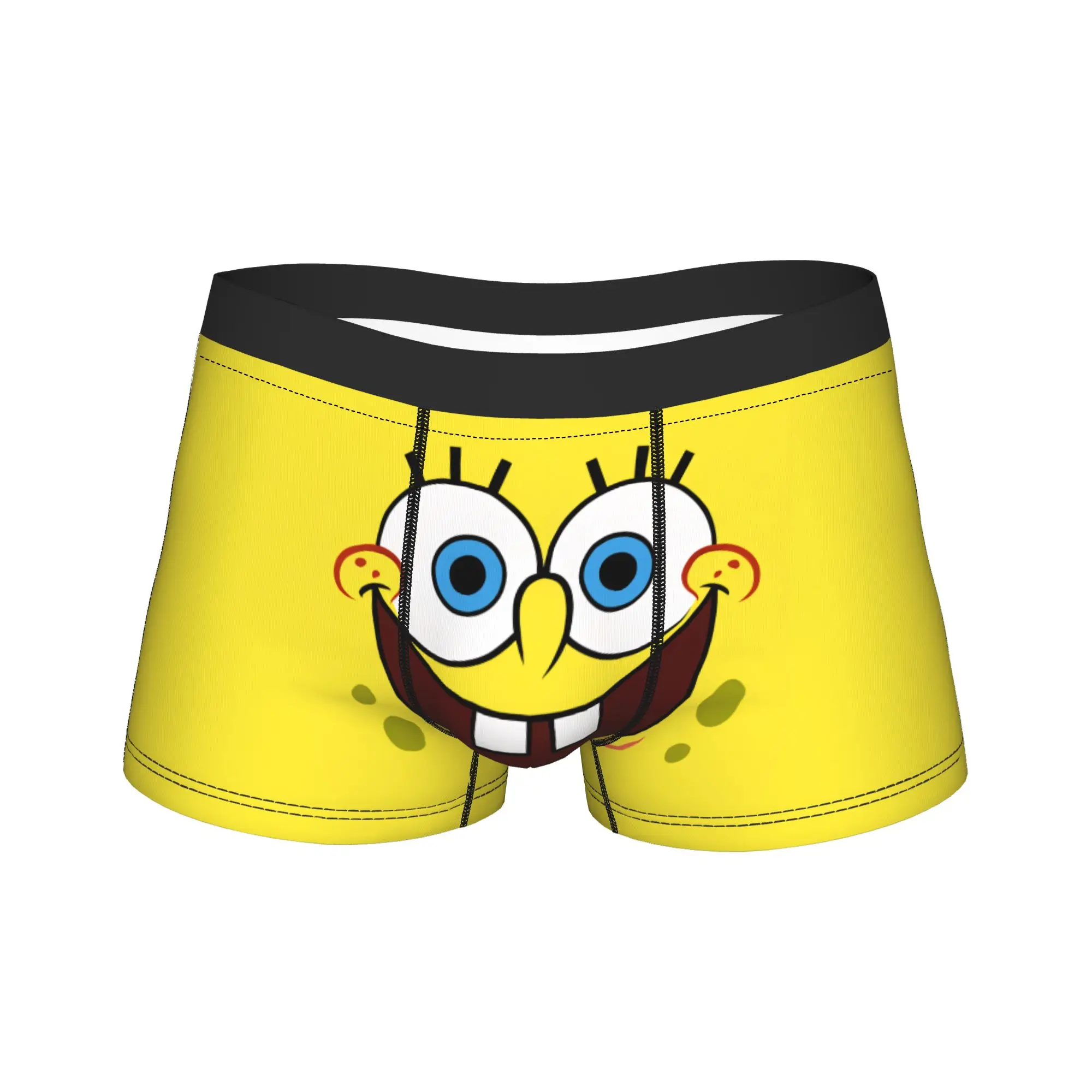 Spongebobed Cartoon  Shorts Briefs  Underwear High Quality Men's Comfortable Trunk Customs Oversize Underpants