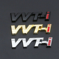 3d Metal Black Logo VVTi Emblem Letters Car Fender Trunk Badge Sticker Accessories