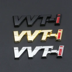 3d Metal Black Logo VVTi Emblem Letters Car Fender Trunk Badge Sticker Accessories