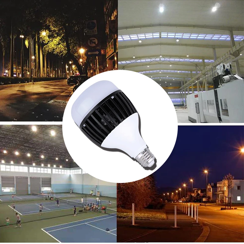 Super Bright E27 Led Light Bulb 50W 80W 100W 150W Ampoule Bombilla Led E27 Lamp Bulb 220V Lighting for Kitchen Garage Streetlamp