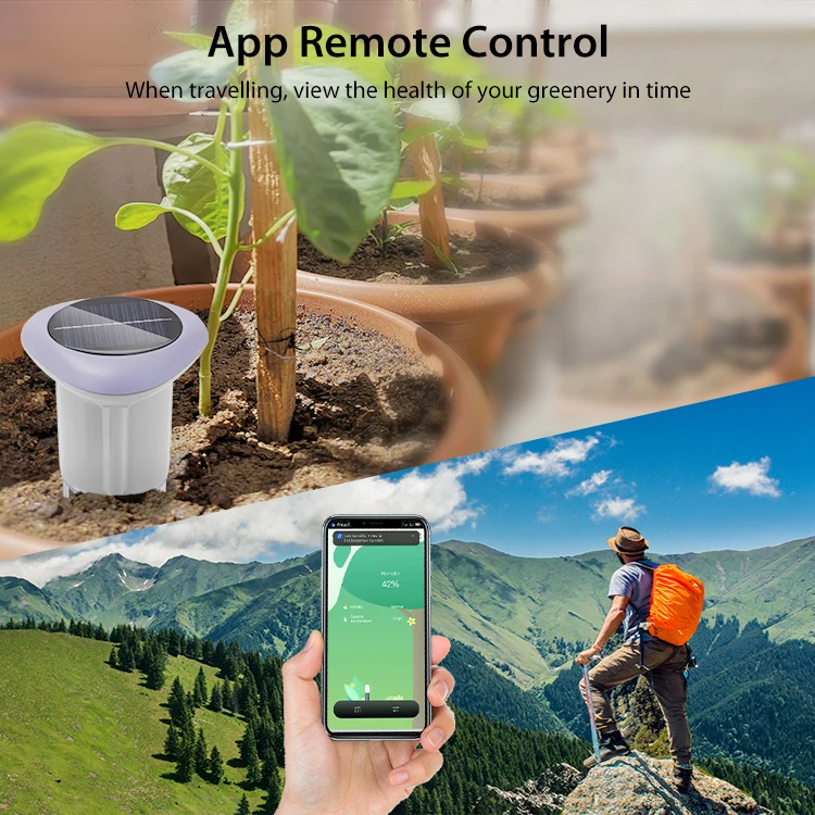 Smart ZigBee Soil Moisture Sensor Temperature Humidity Detector For Greenhouse Garden Farming Smart Irrigation Home Automation