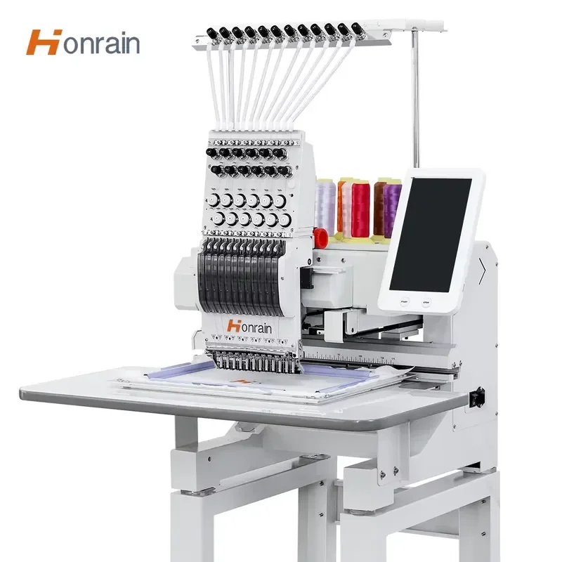 High Quality T-shirt Apparel Embroidery Machine Computerized One Head Embroidery Machine Flat Clothing Embroidery Machine