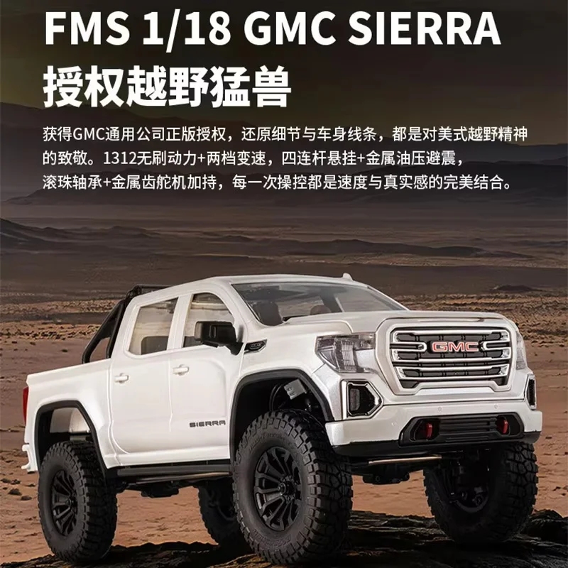 1/18 Scale FMS 1312 Off-Road RC Crawler, Brushless 4WD High Speed RC Truck, Ideal Premium RC Toy for Outdoor Hobby Lovers view 3