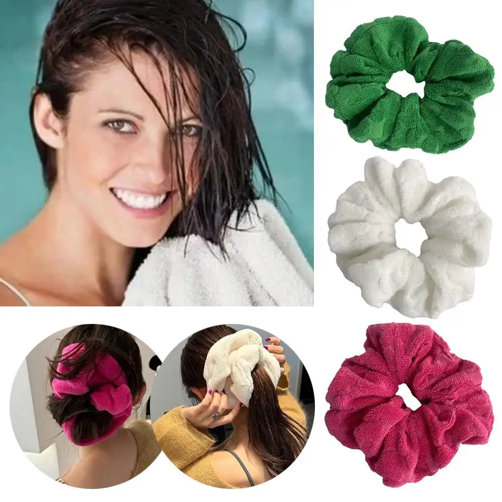 Plush Colon Hair Soft And Flexible Hair Tie For Comfortable And Lasting Wear Does Not Hurt The Hair Or Squeeze The Head C1B4