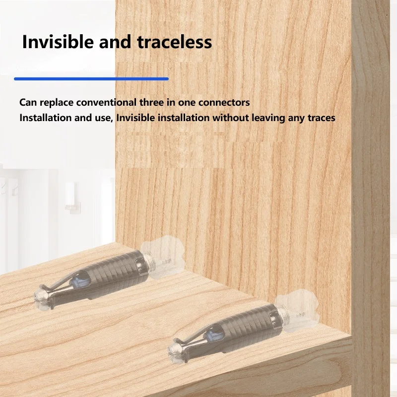 Non Porous Process 2-In-1 Invisible Connector Panel Furniture Clothing Shoe Cabinet Assembly Furniture Connector