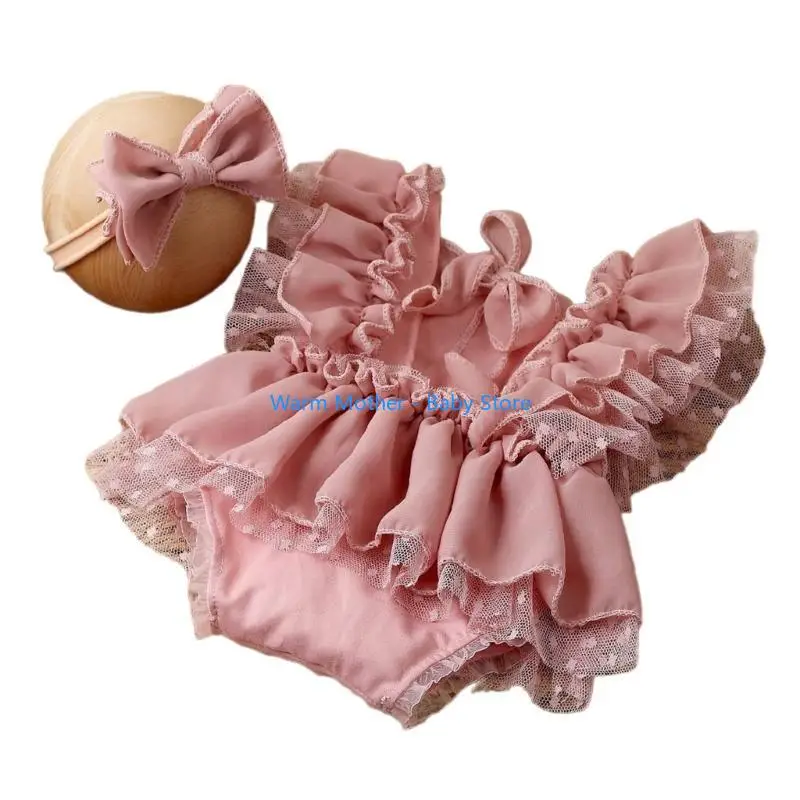 طفل صور اطلاق النار الدعائم الدانتيل فستان ربطة هيرباند عيد الميلاد صور الانتحال الدعائم الوليد التصوير دعوى اكسسوارات 57QE #4