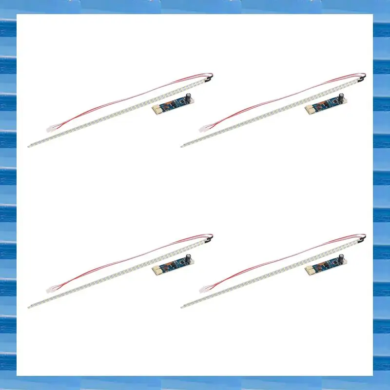 AT53 4 Buah 315Mm 15 Inci LCD Layar Lebar Dapat Diredupkan Lampu LED Dapat Disesuaikan Kit Strip Lampu Latar
