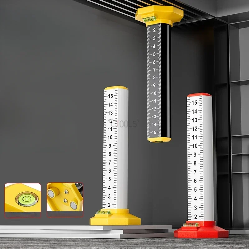 Light Steel Keel Suspended Ceiling Leveling Special Ruler Equal Height Level Ruler Dual Purpose Magnetic Wall Past Tile Lay Tool