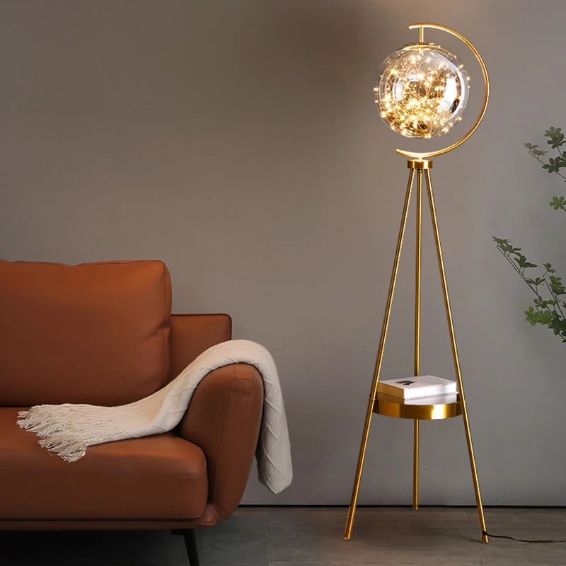 مصباح أرضي LED حديث وبسيط، غرفة المعيشة، غرفة النوم، الدراسة، مصباح رأسي إبداعي للتحكم عن بعد على طراز Nordic Ins، i