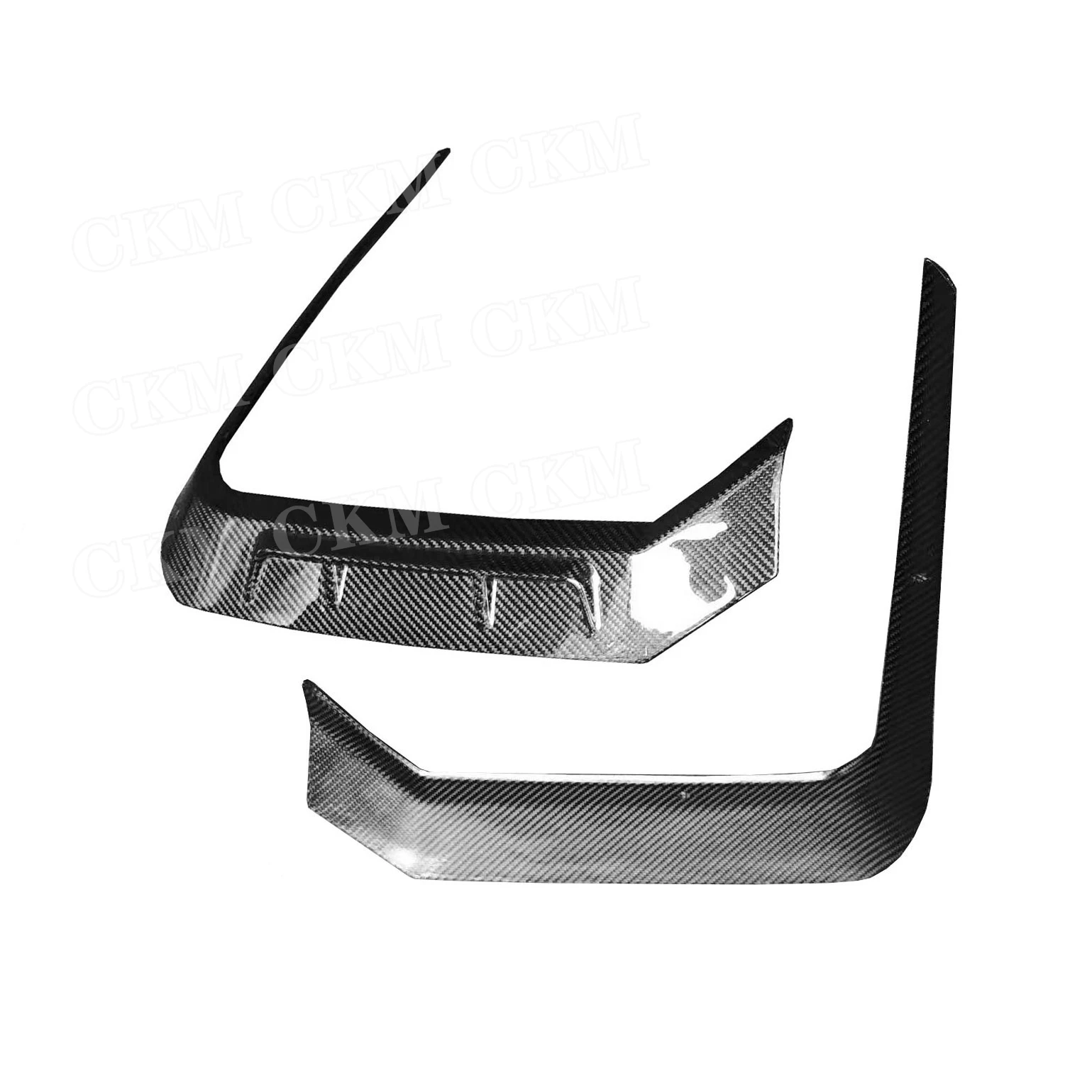 Front Bumper Fender Fin Splitters Carbon Fiber For BMW 7 Series G70 2023+ FRP Front Splitters BodyKit Moulding Trim Accessories
