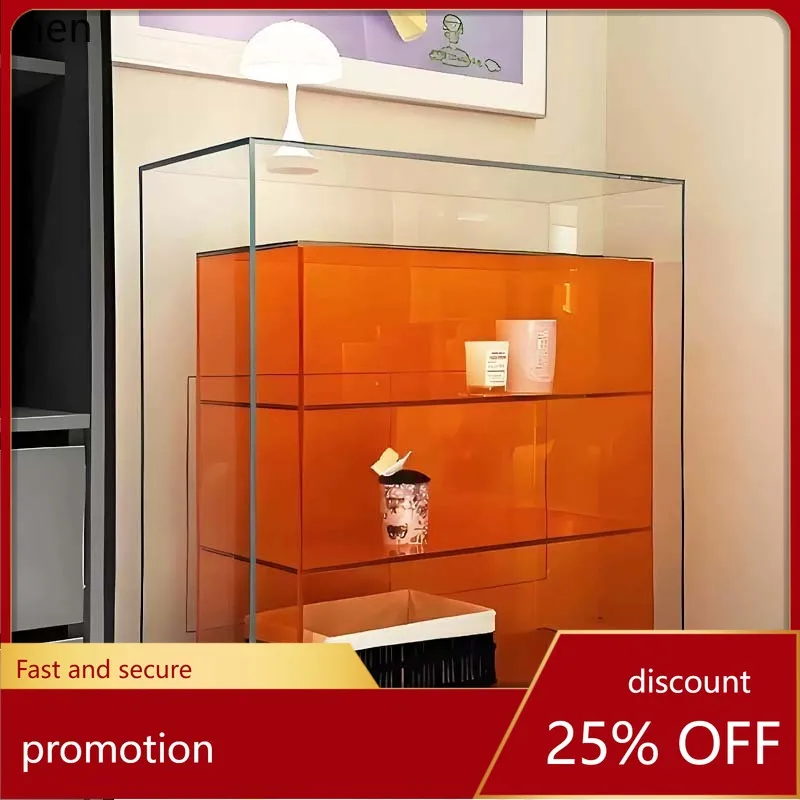 

HXL Tempered Glass Figurine Storage Cabinet Decoration Display Ornament Showcase