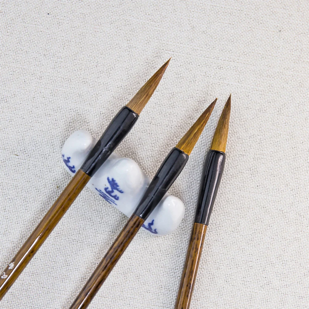 

3Pcs Weasel Hair Brush Set Chinese Calligraphy Writing Brush for Watercolor Sumi Painting Art Supplies for Beginners Advanced