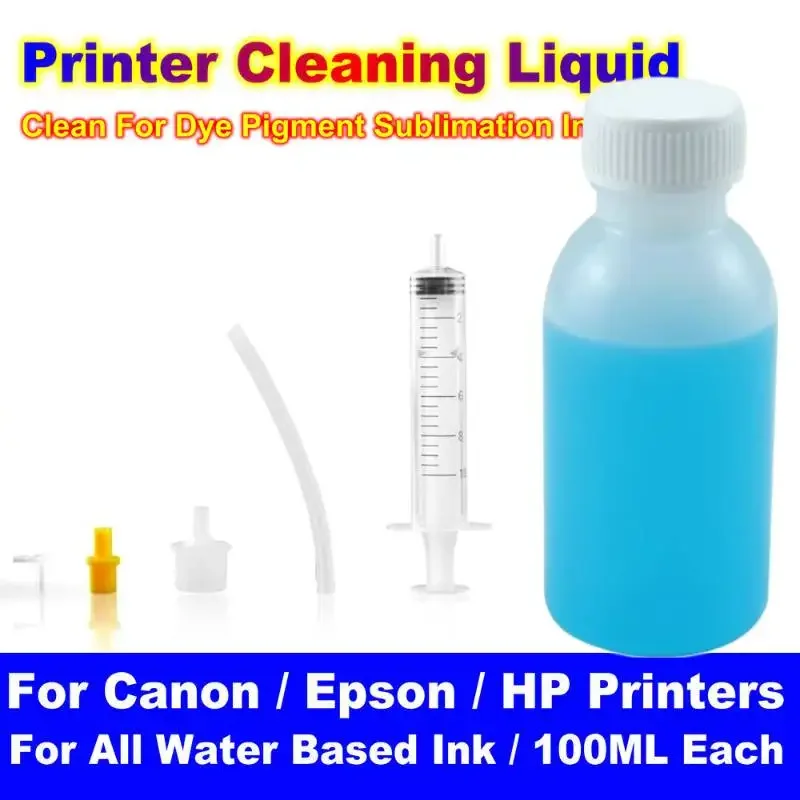 

Inkjet Printer Head Cleaning Solution Liquid Kit for Epson HP Canon Printer Printhead Cleaning Fluid Print Head Clean Accessory