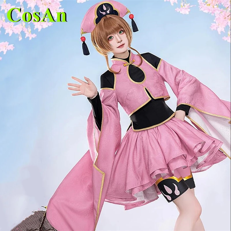 24Cos-Mart Anime Cardcaptor Sakura KINOMOTO SAKURA Cosplay Costume CCS Cute Dress Full Set Activity Party Role Play Clothing New