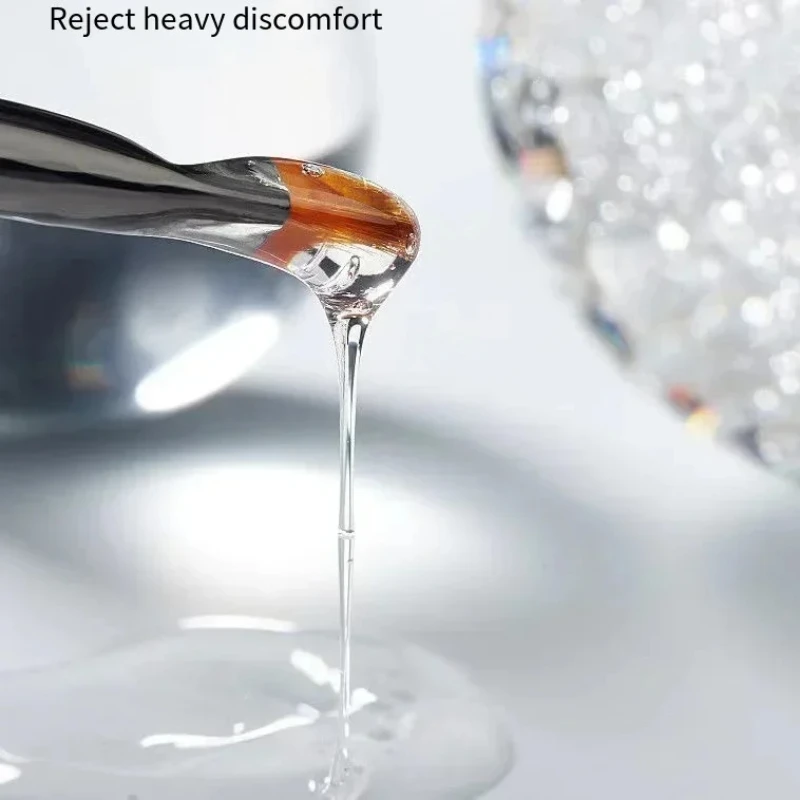 Żel do przedłużania paznokci UV bezbolesny, wielofunkcyjny, do samodzielnego manicure, przezroczysty klej do przedłużania, profesjonalny, zmywalny klej do lakieru do paznokci.