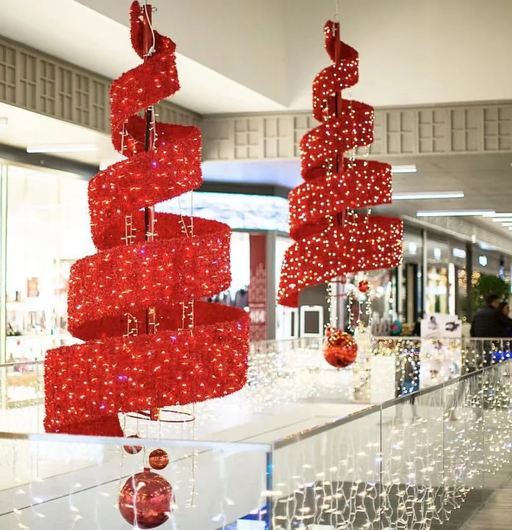 Shopping Mall Decoration Inflatable Christmas Ornaments Balloon Decoration Balloon Led Christmas Pendant