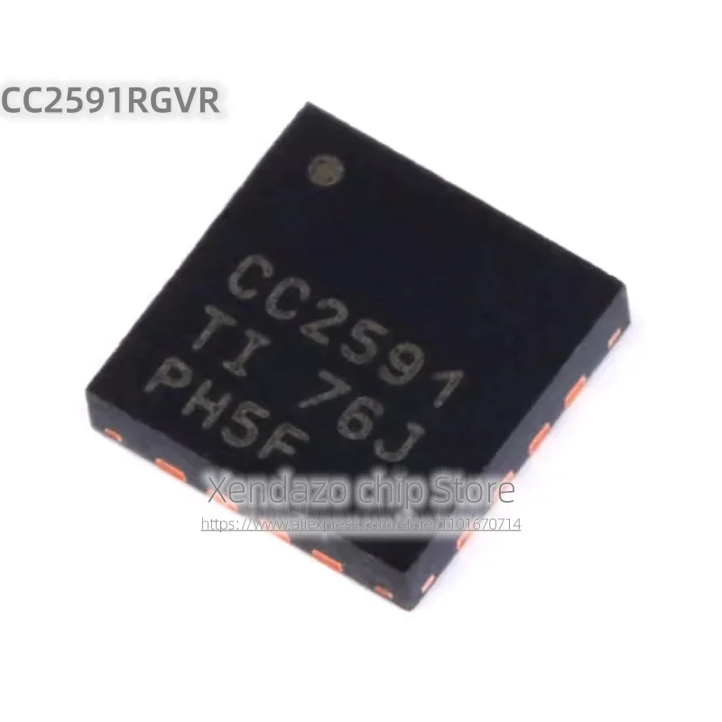 10pcs/lot CC2591RGVR CC2591 QFN-16 package Original genuine 2.4GHz RF transceiver control chip