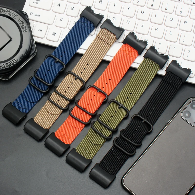 عالية الجودة النايلون حزام الساعات ل كاسيو G-Shock GWG-1000-1A/A3/1A1GB/GG تعديل كبير الطين الملك تنفس قماش حزام سوار
