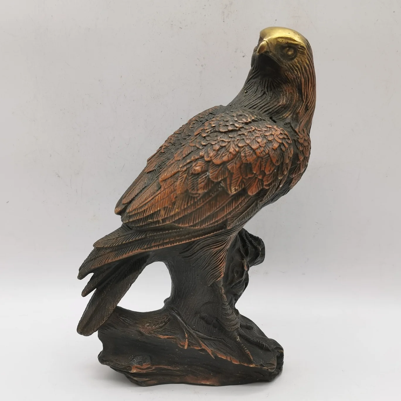 

Retro Eagle Statue Bird Sculpture Nordic Home Decor Statue Copper Handicraft Shop Desk Display Cabinet Decoration