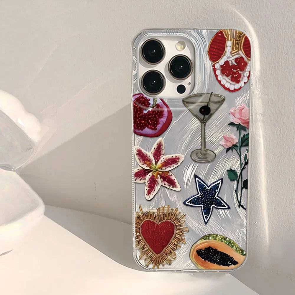 

INS Fashion Puzzle Pattern Phone Case for iPhone16/15/14/13/12/11/ProMax/Pro/Plus Fashion Friend Gift Aesthetic Phone Case