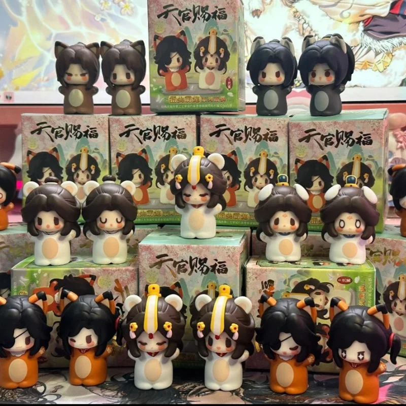 В наличии Fingertip Cute Pet Series Blind Box Подлинное небесное официальное благословение Tian Guan Ci Fu Hua Cheng Xie Lian Куклы в подарок