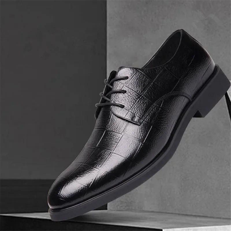 

Men Business Dress Shoes 2026 New Oxford Shoes Men Classic Tuxedo Shoes High Quality Gentleman Foraml Shoe Luxury Wedding Shoe