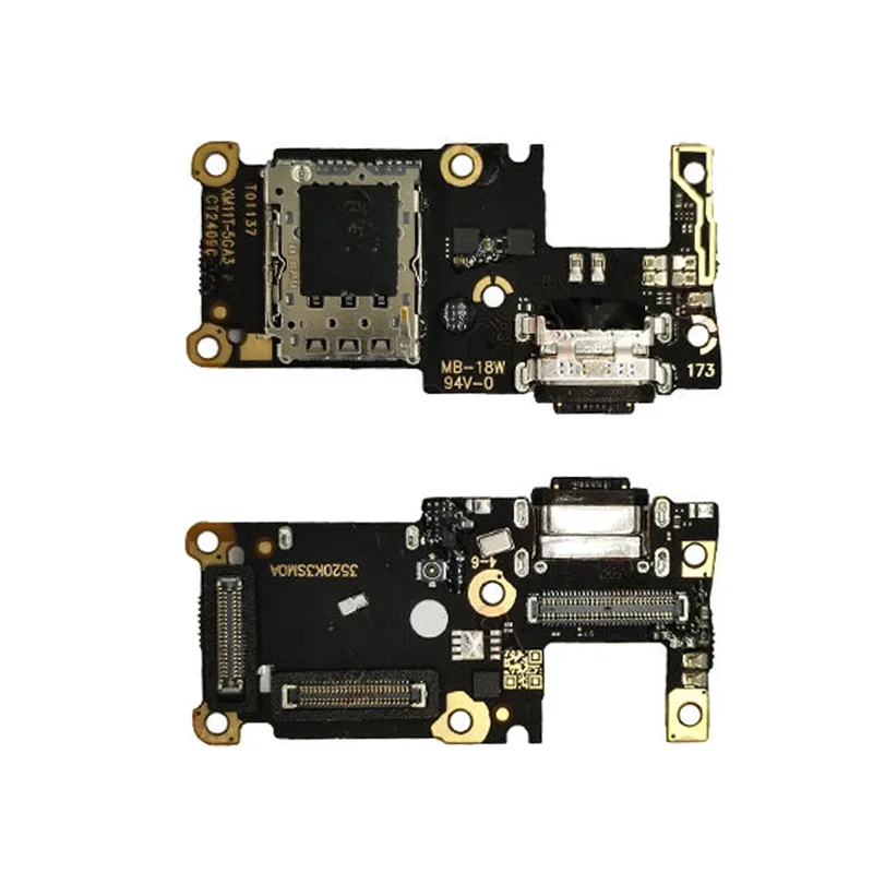 ل Xiaomi 11T-5G USB شحن حوض موصل ميناء مجلس فليكس كابل إصلاح أجزاء مع IC