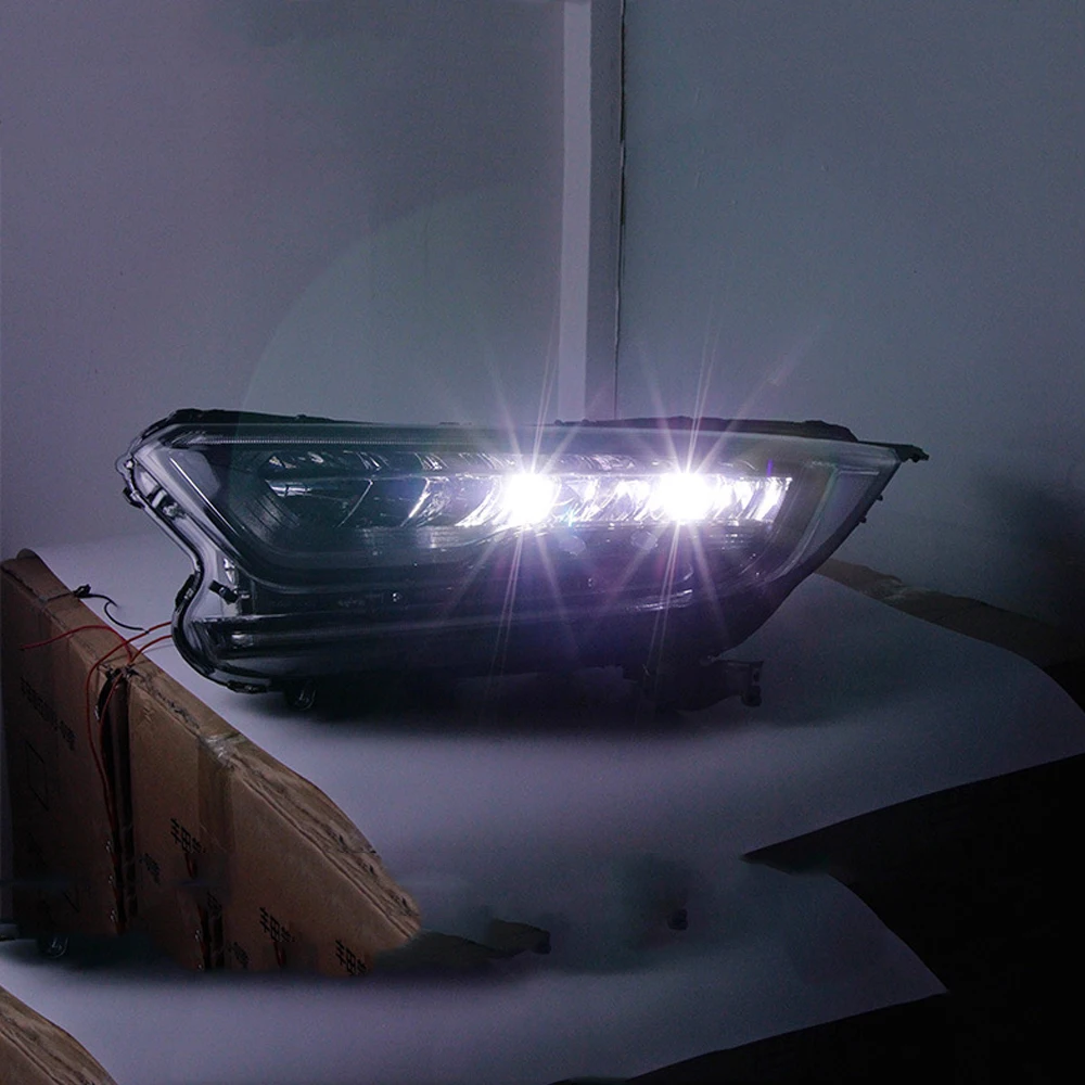 Car Styling LED Headlight Assembly Daytime Running Light Streamer Turn Signal Indicator For Honda CRV 2017-2018 Front Lamp
