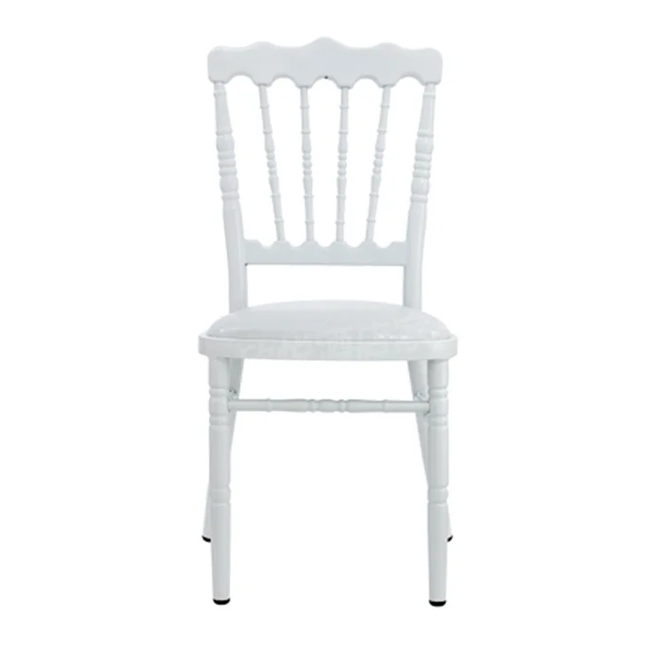 Wedding Hall Banquet Wedding Chair Outdoor Lawn Bamboo Chair Stainless Steel Backrest Hotel Dining Chair Wedding Banquet
