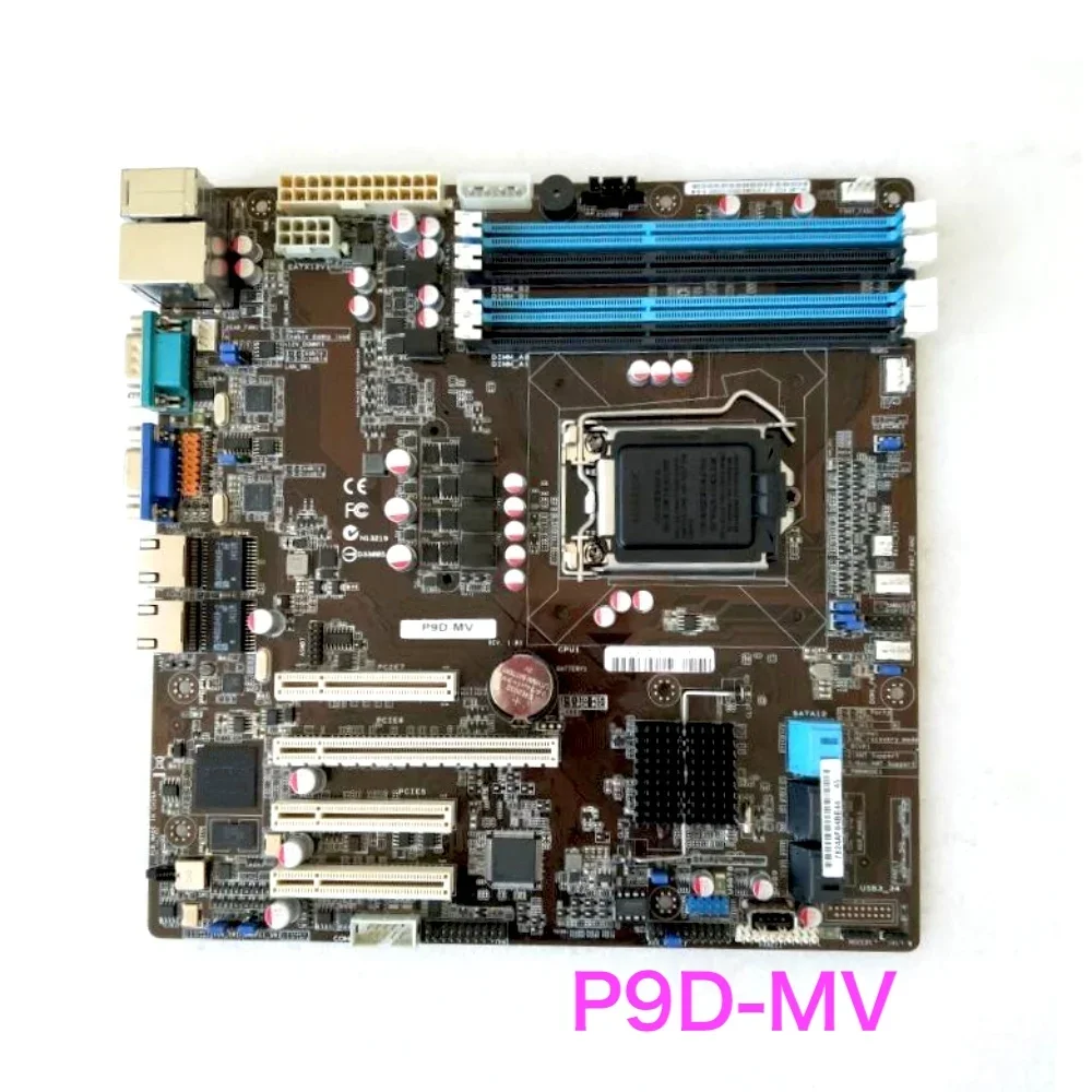 เหมาะสําหรับ ASUS P9D-MV เมนบอร์ดเซิร์ฟเวอร์ P9D MV C222 Mainboard 100% ทดสอบ OK ทํางานอย่างเต็มที่