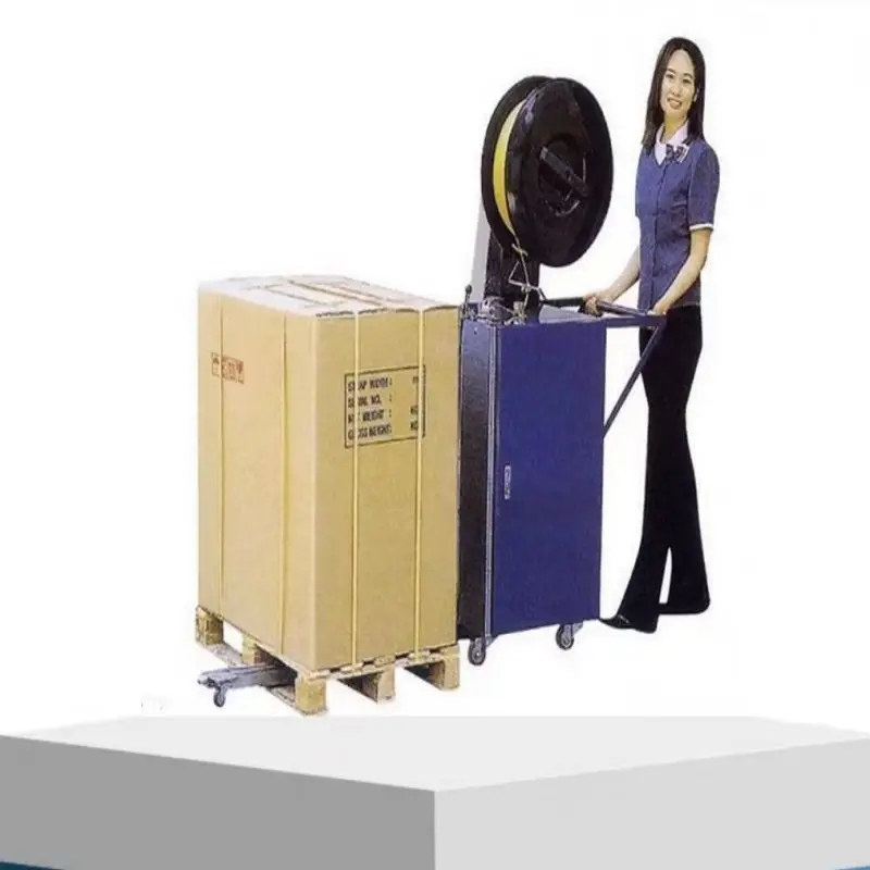 Manual Pallet Strapping Machine Semi Automatic Concrete Bricks
