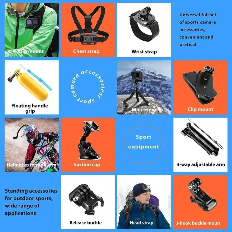 R91A 64 Piece Accessory Set para 13/12/11/10/9 mejora experiencia filmación libre