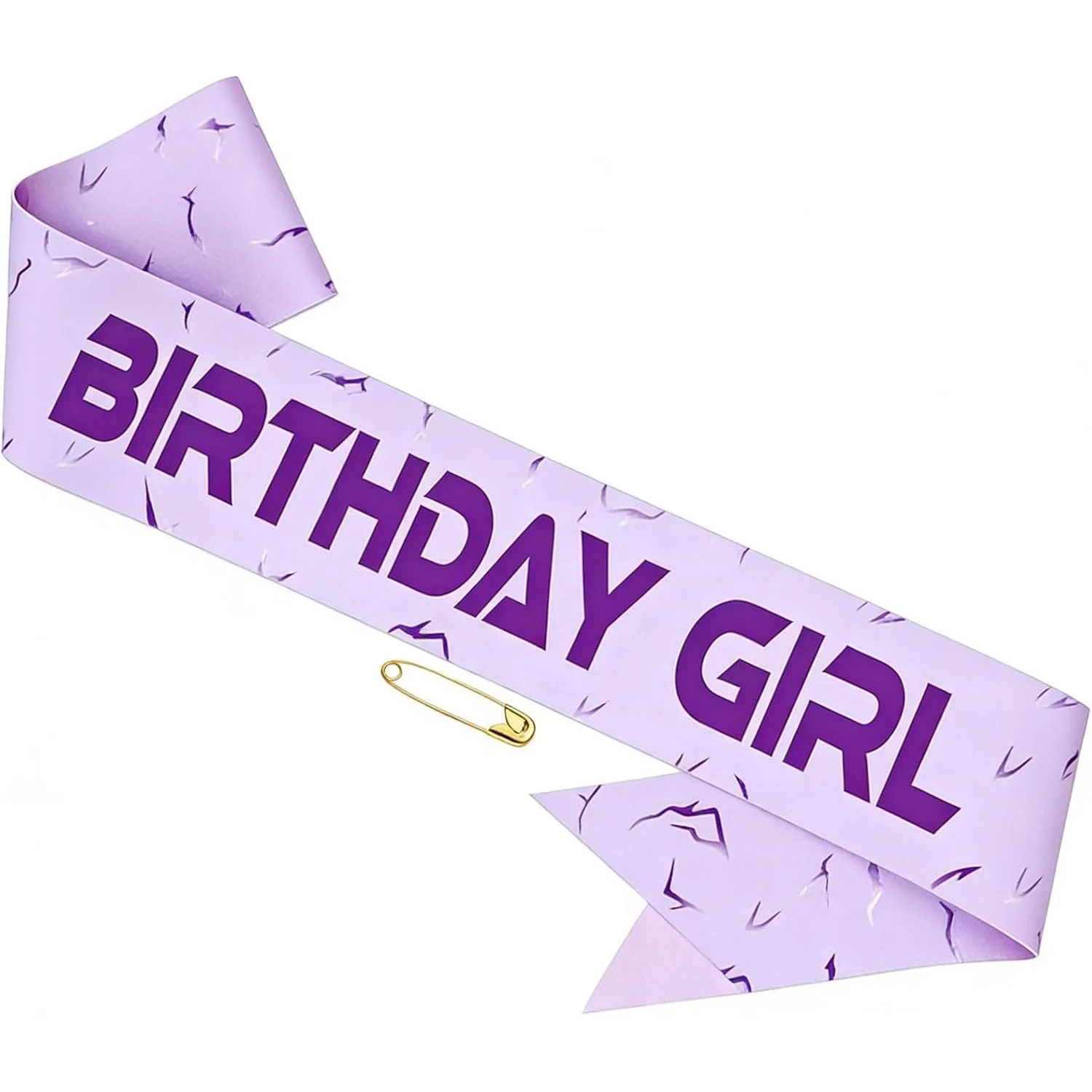 1 Stück Lila K-Pop Geburtstagsschärpe mit Sicherheitsverschluss für Frauen, Geburtstagsparty-Dekorationen, Fotorequisiten – Detail 3