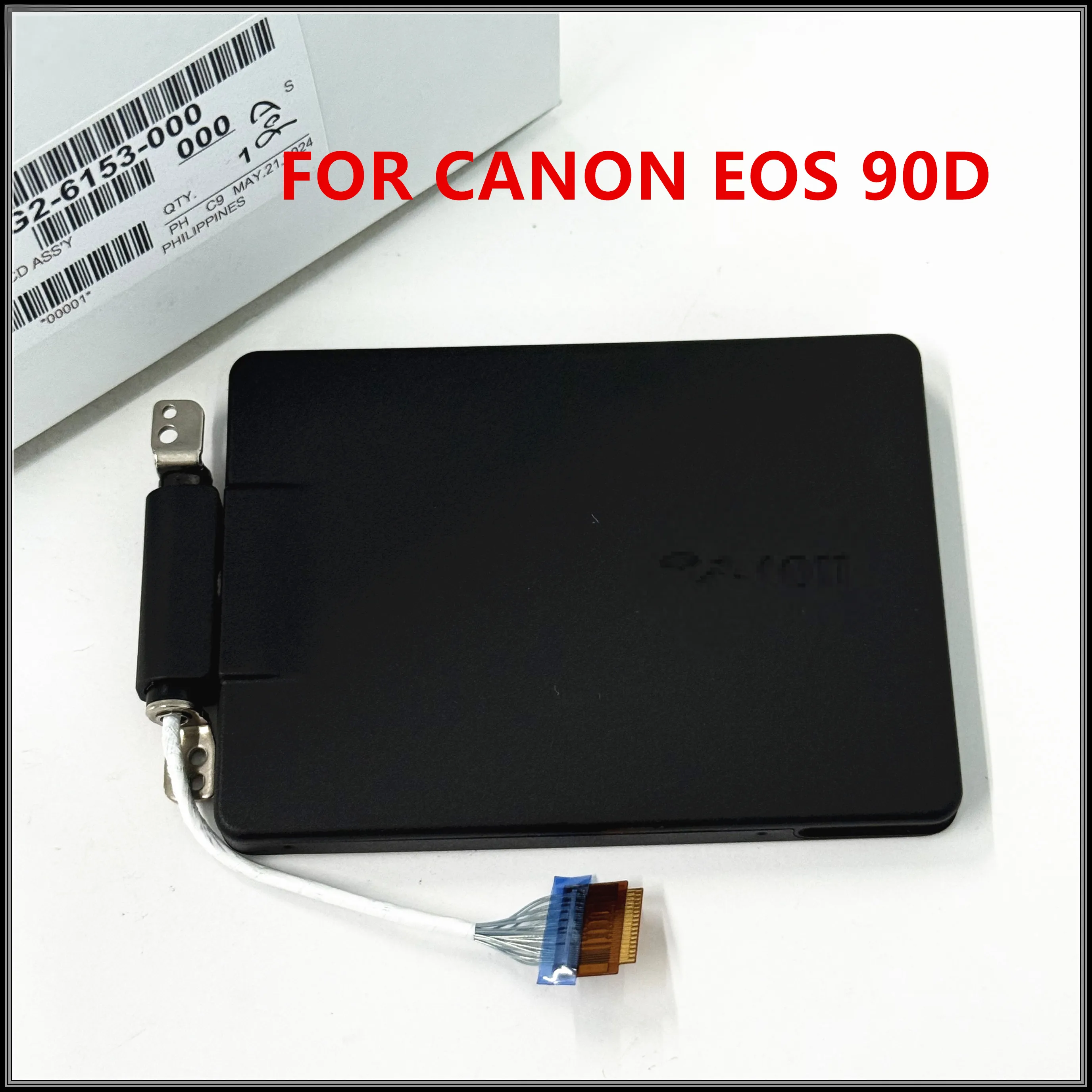 Nuevo conjunto de pantalla LCD con bisagra LCD y almohadillas de carcasa para Canon EOS 80D SLR