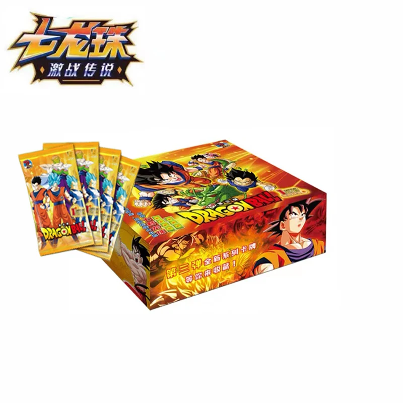 Little Dinosaur Dragon Ball Anime Characters Kakarotto Son Goku Rare Game Toys Collection Card Christmas Birthday Gift Whole Box