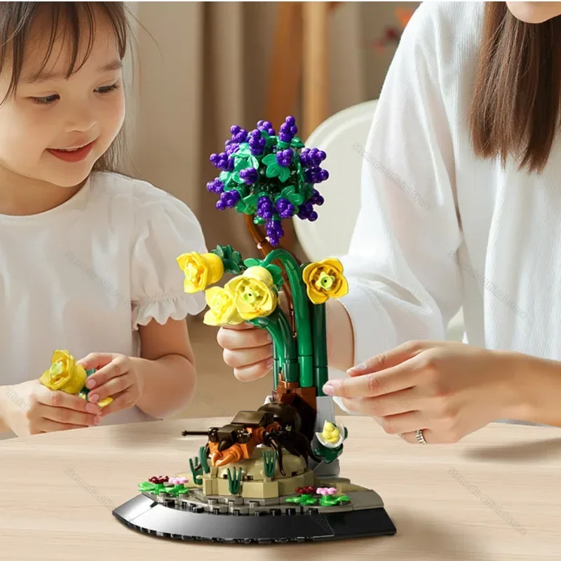 ตัวต่อ MOC มินิบล็อก ชุดสัตว์ในธรรมชาติ แมลง จิ้งหรีด/มด/จิ้งหรีด/แมงมุม แบบประกอบเอง ของตกแต่ง ตัวต่อรูปสัตว์ ของขวัญเด็ก ของเล่น DIY