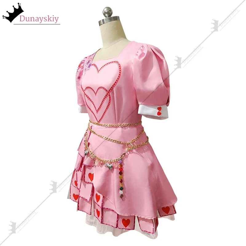 CosplayGirls Dresses Kids D-Descendants 4 Red Cosplay Costume Movie Princess Dress Halloween Carnival Dress Up