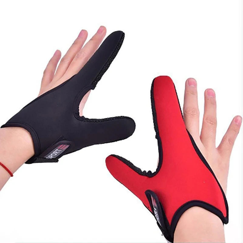 Fishing Supplies Fishing Non-Slip Two-Finger Gloves, Summer Sun-Proof Breathable Fishing Gloves Anti-Wear Gloves For Men