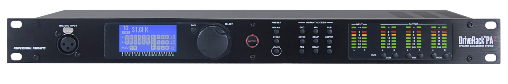 Sistem prosesor audio driverack PA 2 input 6 output profesional 2 by 6 peralatan audio dinamis profesional