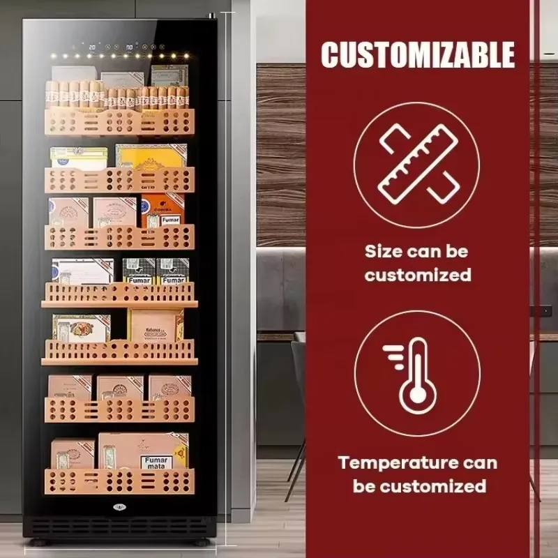 Airo LVNi Constant Temperature Air Cooling Wine & Cigar Cooler Humidor with Automatic Defrost 7 Shelves 1 Year Warranty
