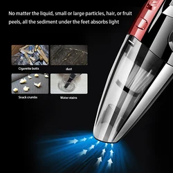 Handheld Vacuum Cleaner Quick Charge for Car Home Pet Hair Portable Wireless Vacuum Cleaner Powerful Suction Rechargeable