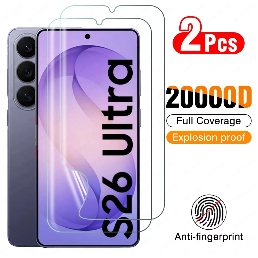1-2 Stück Hydrogel-Folie für Samsung S26 Ultra Plus Galaxy S26Ultra S26+ 5G S25 S24 S23 S22 S21 S20 FE 5G Displayschutzfolien ohne Glas