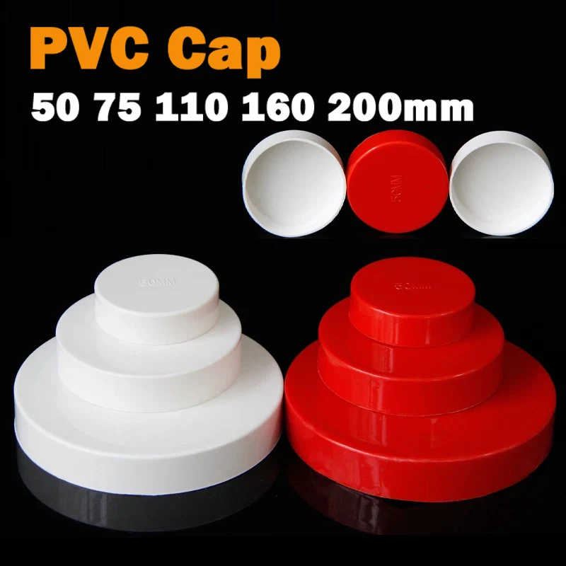 

Заглушки из ПВХ, заглушки, заглушка 50, 75, 110, 160, 200 мм, белый/красный клей, фитинг для сливной трубы, торцевая заглушка